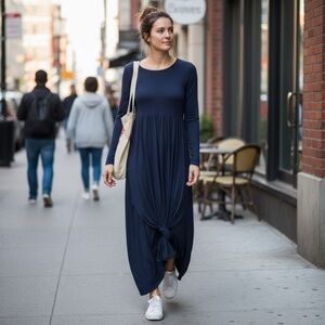 Inin Navy Maxi Dress